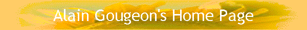 Alain Gougeon's Home Page